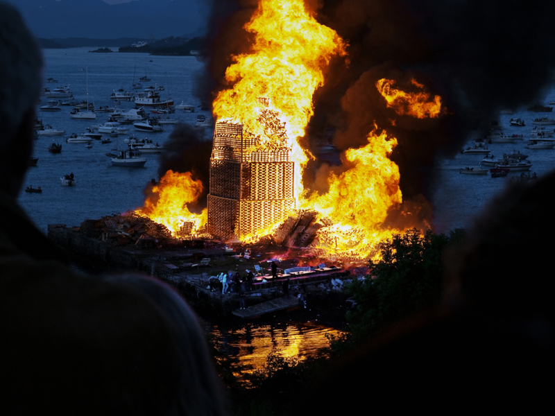 Norway Has the World’s Largest Bonfire | Getty Images Photo by Geir Halvorsen