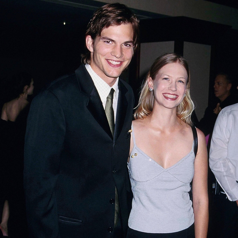 January Jones e Ashton Kutcher | Alamy Stock Photo