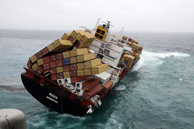 Das Schiff verliert fast seine Ladung | Getty Images Photo by Maritime New Zealand/Mark Alen