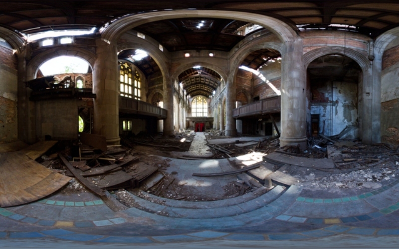 La Iglesia Metodista de la Ciudad en Gary, Indiana | Alamy Stock Photo by Richard Drew/360Cities.net