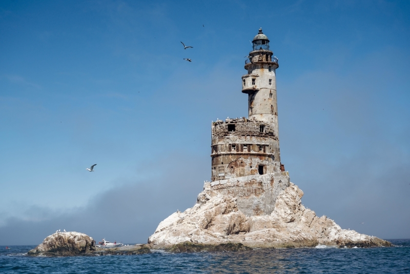 Faro Aniva Rock, Sakhalinskaya Oblast, Rusia | Alamy Stock Photo