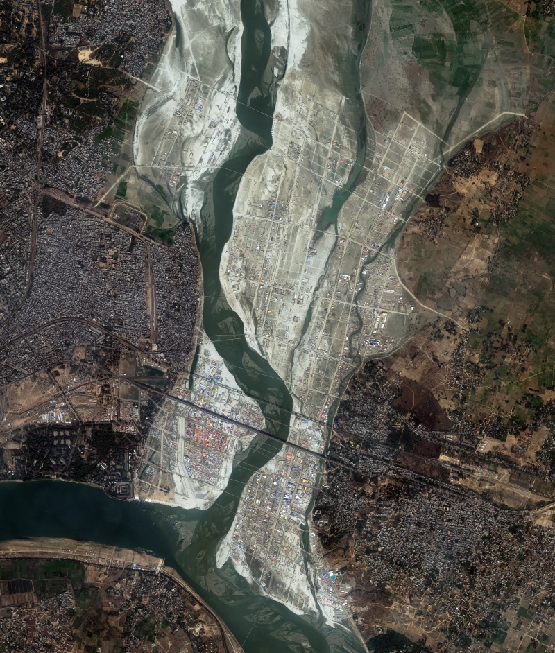 A Human Gathering Visible From Space | Getty Images Photo by DigitalGlobe