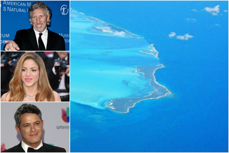 Roger Waters, Shakira y Alejandro Sanz - Bonds Cay, Las Bahamas | Shutterstock & Alamy Stock Photo by Paul Smith/Alamy Live News & Instagram/@johnz1a