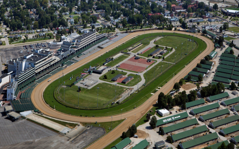 Churchill Downs – Louisville, Kentucky | Alamy Stock Photo by aerialarchives.com
