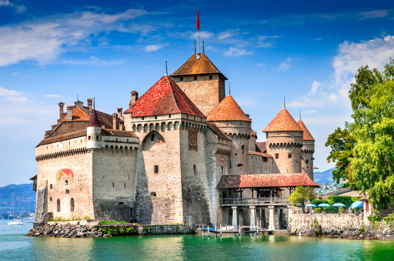 Chillon Castle – Veytaux, Switzerland | Getty Images Photo by emicristea