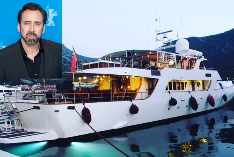 Nicolas Cages Sarita und sein übertriebener Lebensstil | Instagram/@celebrityyacht & Alamy Stock Photo by Gonçalo Silva/Alamy Live News