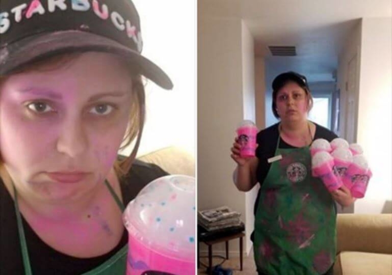 Funcionários da Starbucks Lutam contra o Frappuccino de Unicórnio | Reddit.com/nite_