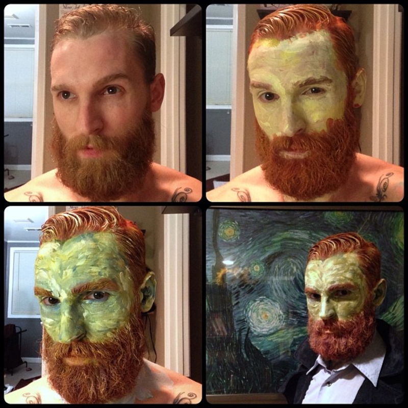 Este Cara Se Transformou em uma Pintura de Van Gogh | Instagram/@damonlucas