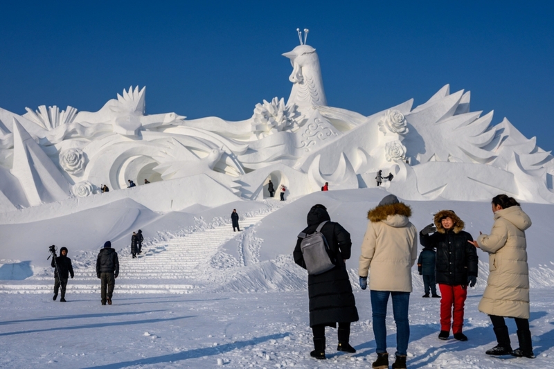 ¡Estas son esculturas de nieve reales! | Alamy Stock Photo by SOPA Images Limited 