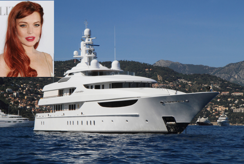 Lindsay Lohan E Seu Oasis | Alamy Stock Photo by TheYachtPhoto/imageBROKER.com GmbH & Co. KG & Jeffrey Mayer/Pictorial Press Ltd 