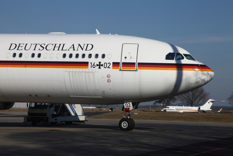 Germany's Airbus A340-313X VIP – $306 million | Alamy Stock Photo by Stocktrek Images, Inc./Timm Ziegenthaler/Stocktrek Images