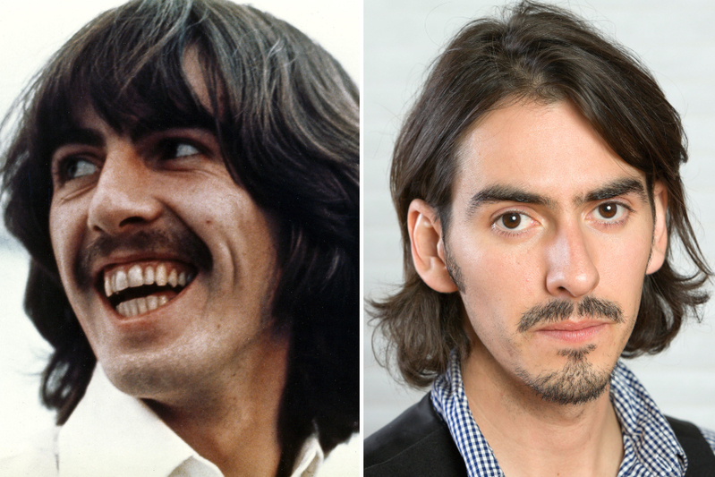 George Harrison und Dhani Harrison | Alamy Stock Photo