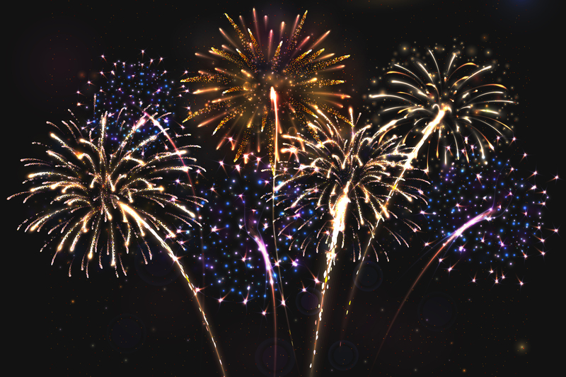 Playing Under the Fireworks | Shutterstock Photo by Nadin Lebedeva