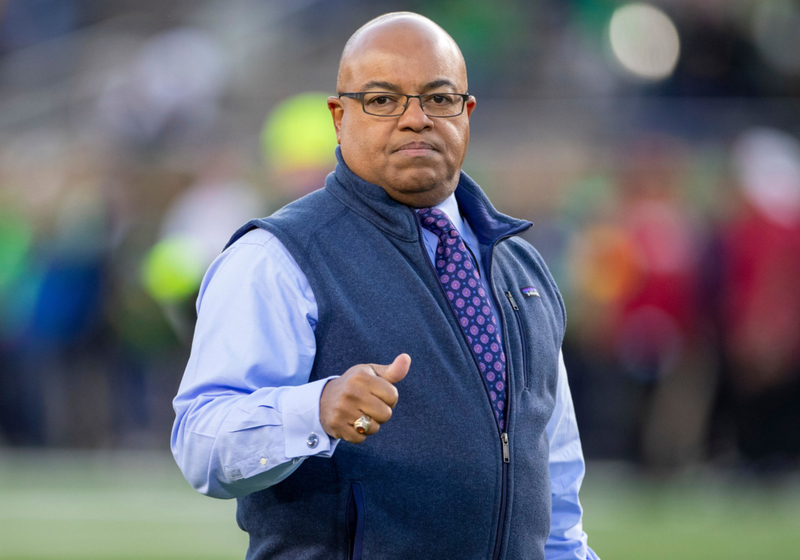 Mike Tirico - NBC Sports | Alamy Stock Photo by John Mersits/Cal Sport Media