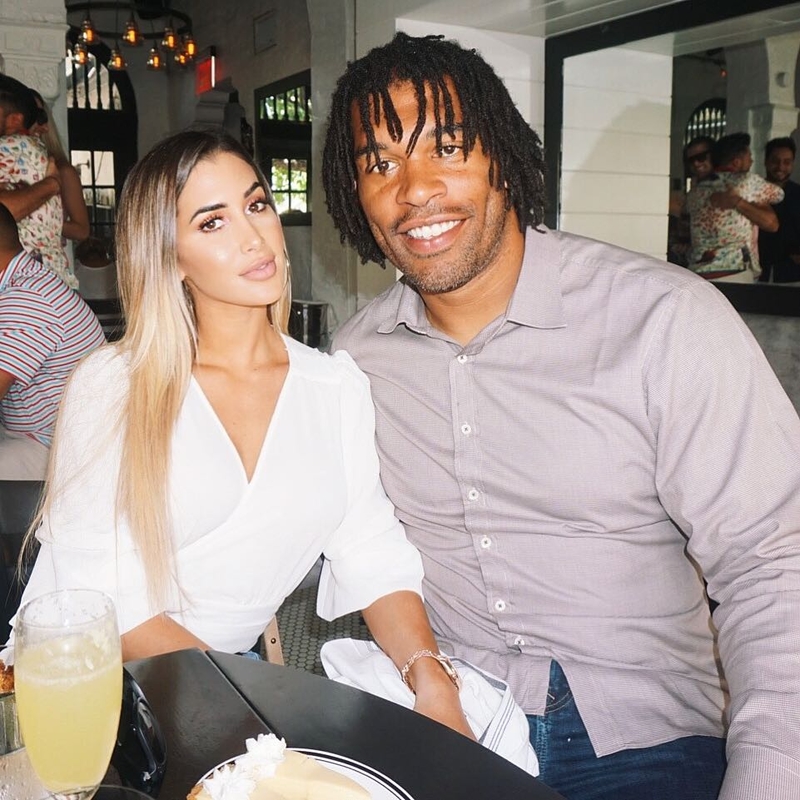 Julius Peppers & Claudia Sampedro | Instagram/@claudiasampedro