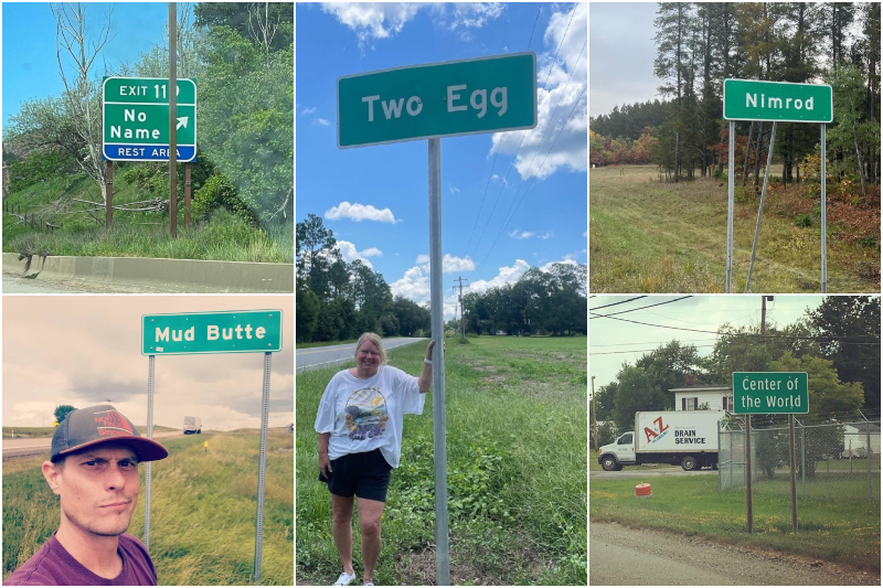 The Most Outlandish Town Names In America Anyone Has Ever Seen | Instagram/@matthewhiggs2015 & @riley0915 & @breichert.2014 & @brettbramblewalks & @_loves_books_