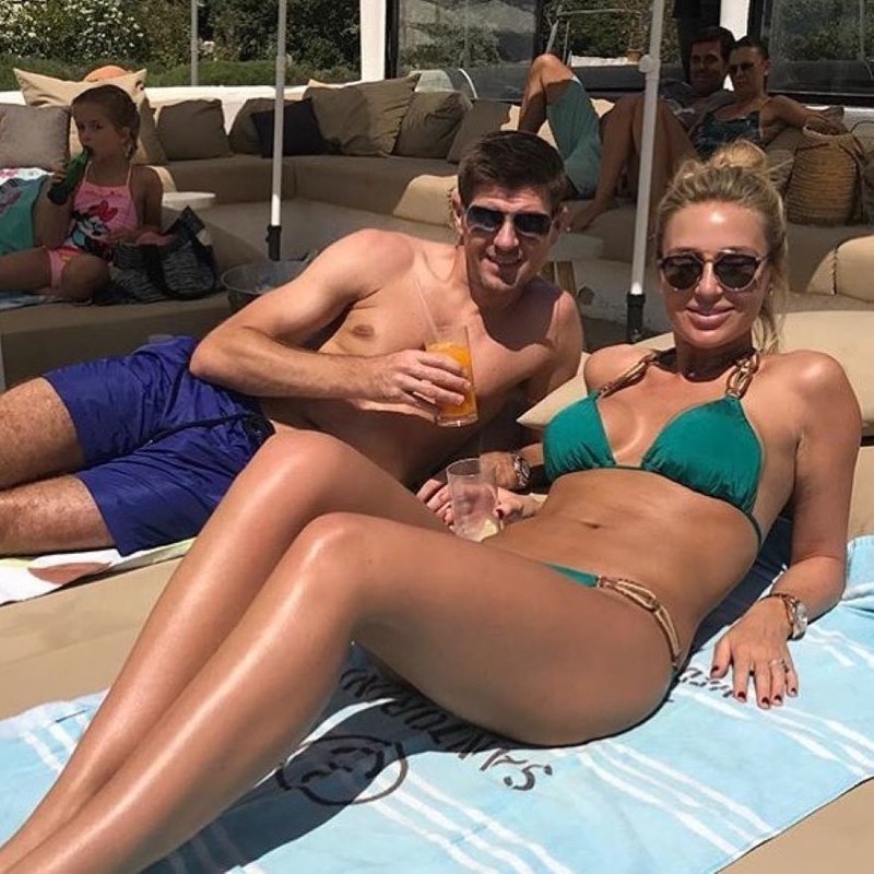 Steven Gerrard y Alex Curran | Instagram/@stevengerrard