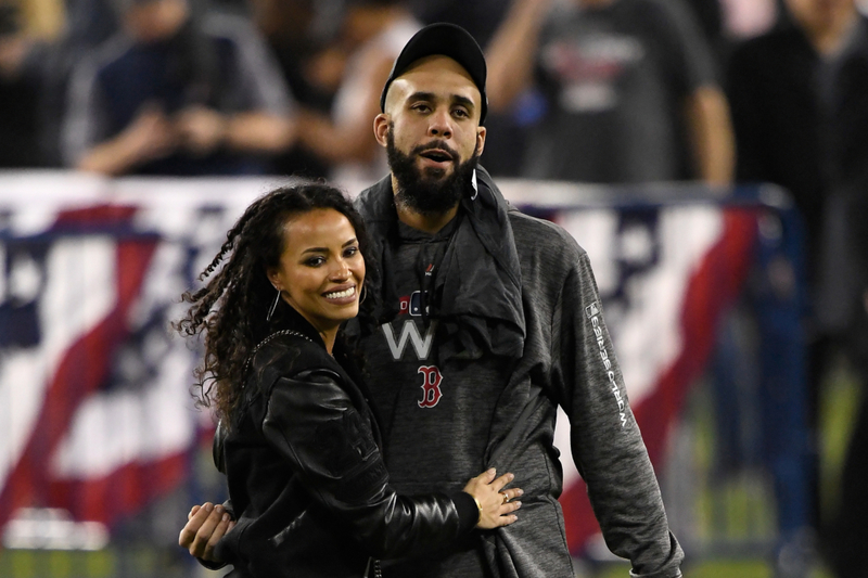 Tiffany Price y David Price | Getty Images Photo by Kevork Djansezian