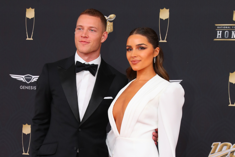 Christian McCaffrey & Olivia Culpo | Getty Images Photo by Rich Graessle/PPI/Icon Sportswire 