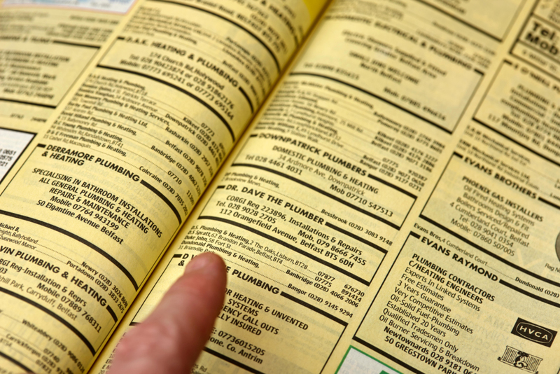 Using a Phonebook | Alamy Stock Photo by JoeFoxBerlin/Radharc Images 